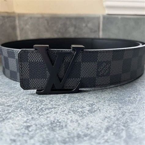 louis vuitton mens black belt|Louis Vuitton men belt authentic.